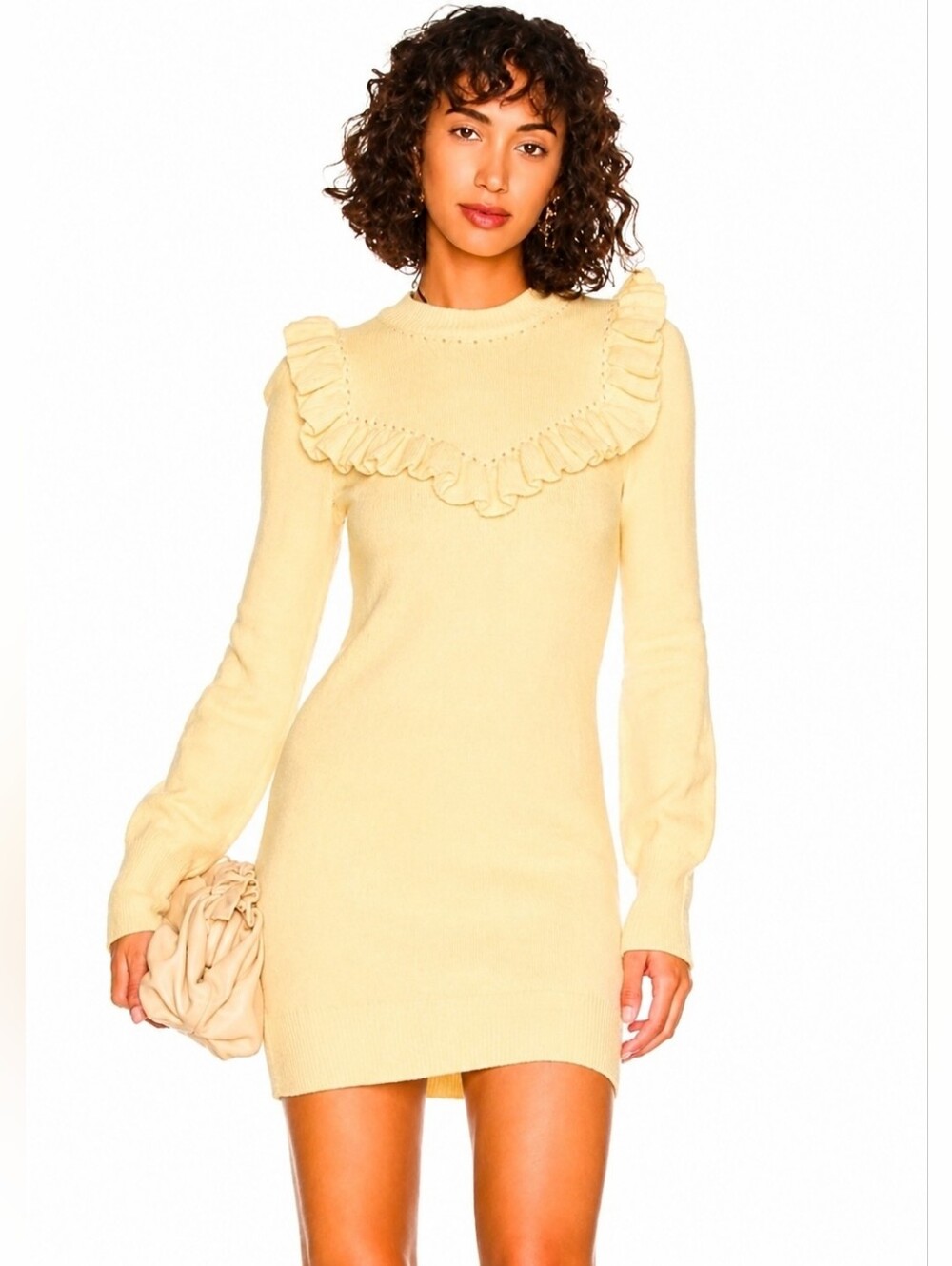 ❤️ NWOT! TULAROSA × REVOLVE DAMIANA KNIT MINI SWEATER DRESS, MEDIUM